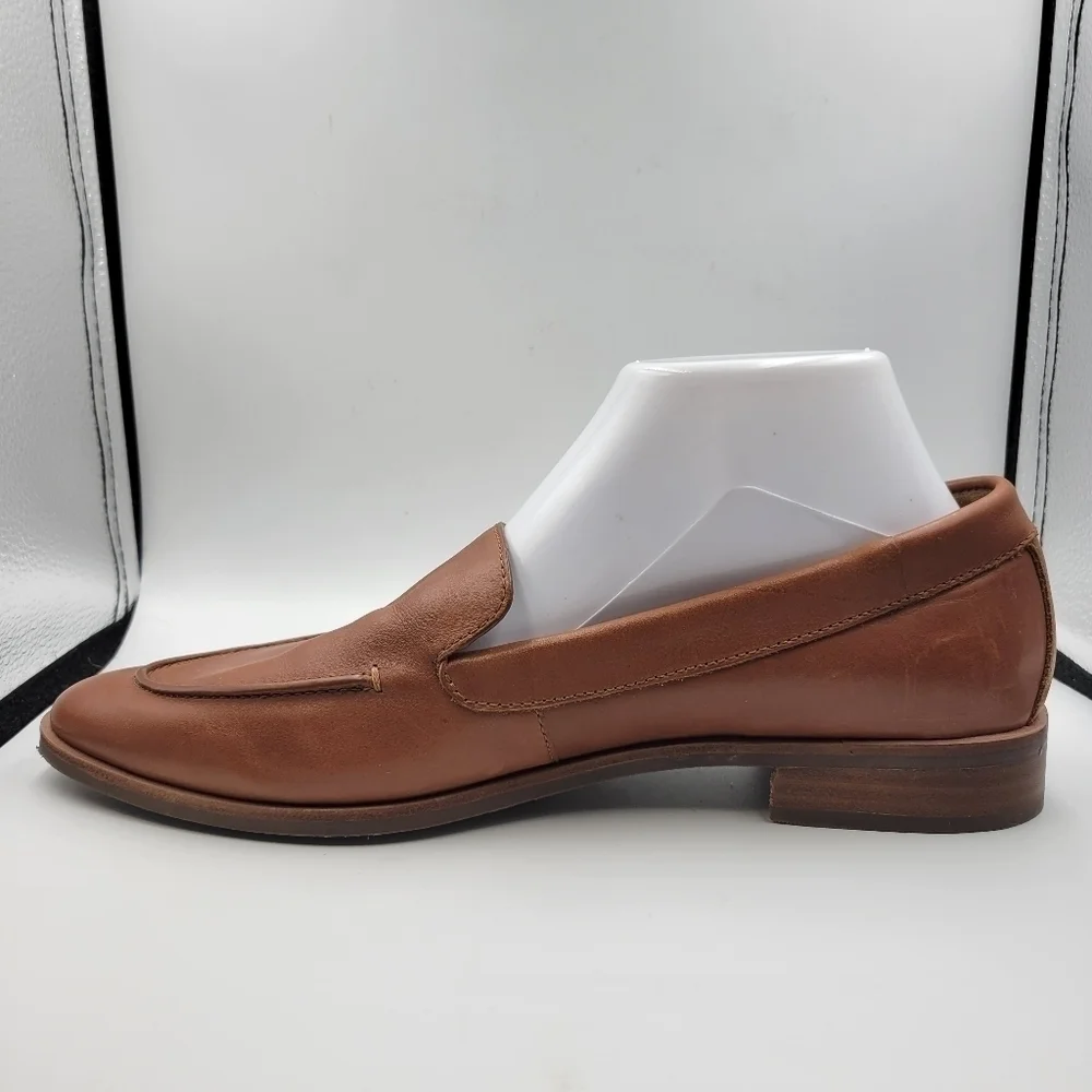 Aerosoles Brown Leather East Side Slip-On Loafers Sz 10.5